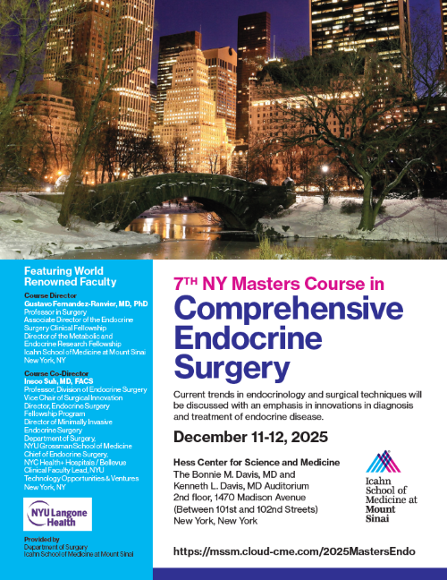 7th NY Masters in Comprehensive Endocrine Surgery Banner