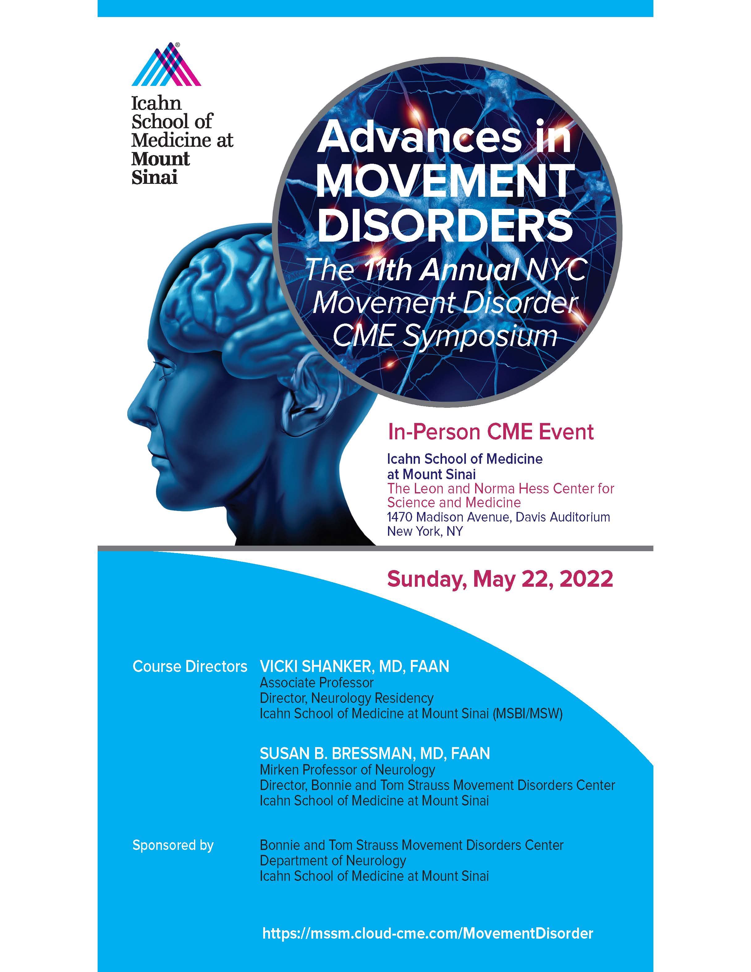Advances in Movement Disorders: The 11th Annual NYC Movement Disorder CME Symposium Banner