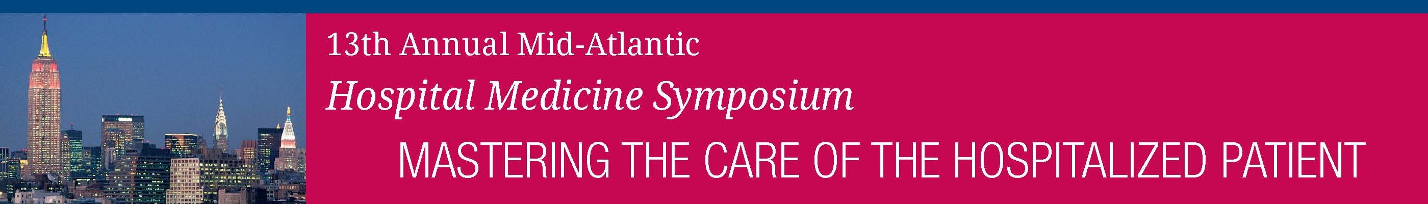 Annual Mid-Atlantic Hospital Medicine 2018 Banner