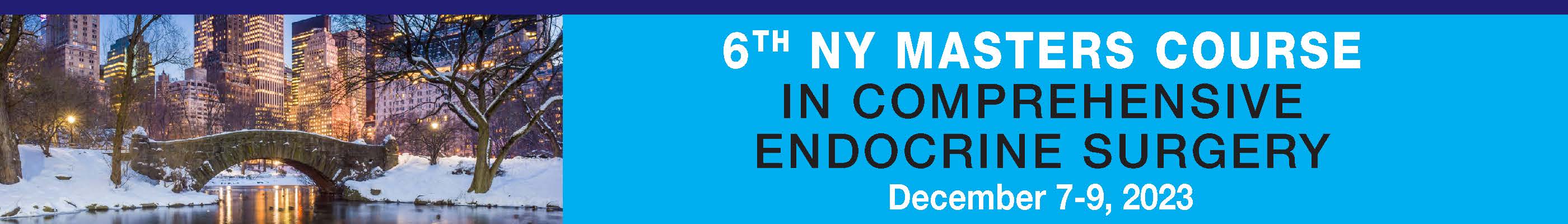 6th NY Masters Course in Comprehensive Endocrine Surgery Banner
