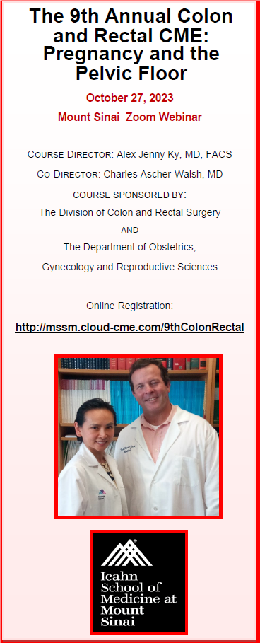 The 9th Annual Colon and Rectal CME Conference: Pregnancy and the Pelvic floor Banner